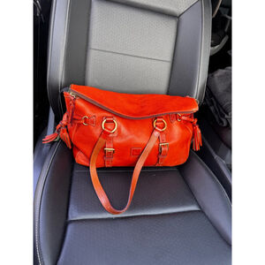 Dooney & Bourke Florentine Leather Satchel in Natural